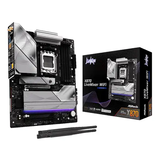 Asrock X870 LiveMixer WiFi AMD X870 Zócalo AM5 ATX