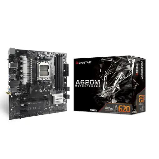 Biostar A620MP-E PRO placa base AMD A620 Zócalo AM5 micro ATX