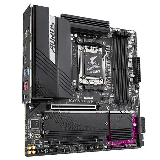 GIGABYTE B650M AORUS ELITE Placa base - Compatible con procesadores AMD Ryzen 9000