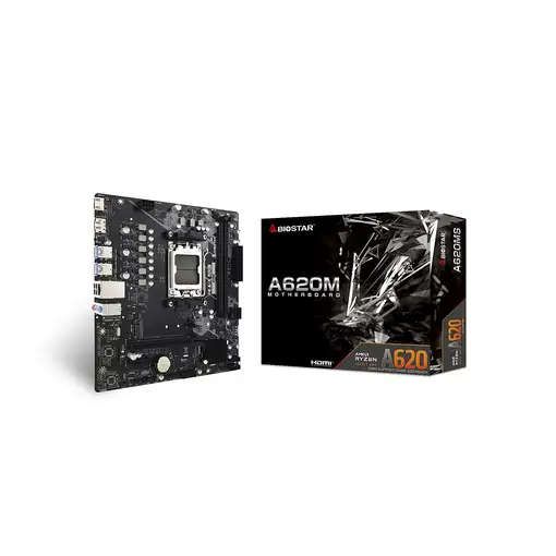 Biostar A620MS placa base AMD A620 Zócalo AM5 micro ATX