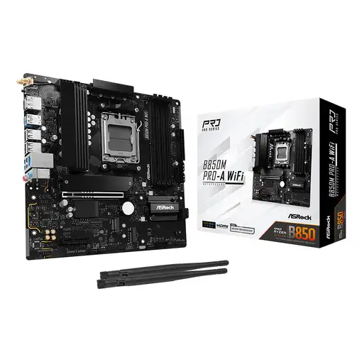 Asrock B850M Pro-A WiFi AMD B850 Zócalo AM5 micro ATX
