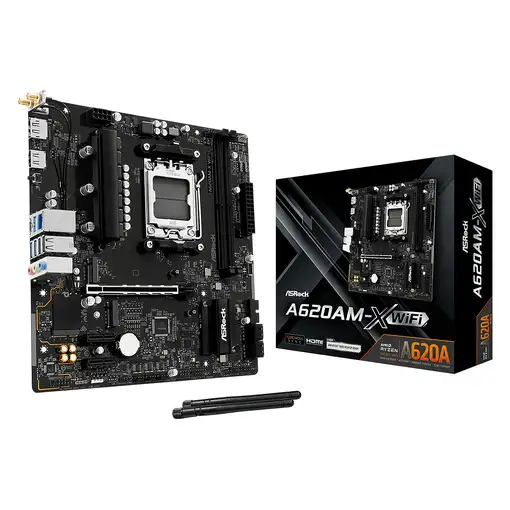 Asrock A620AM-X WiFi AMD A620A Zócalo AM5 micro ATX