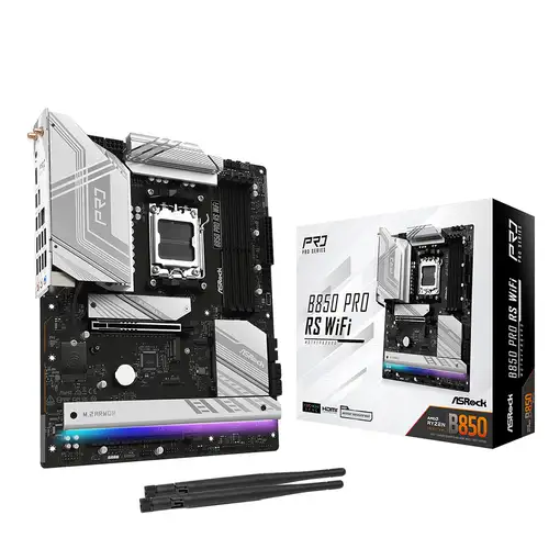 Asrock B850 Pro RS WiFi AMD B850 Zócalo AM5 ATX Asrock B850 Pro RS WiFi AMD B850 Zócalo AM5 ATX