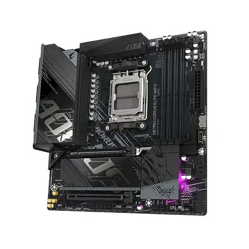 GIGABYTE X870M AORUS ELITE WIFI7 Placa Base –Compatible con procesadores AMD Ryzen