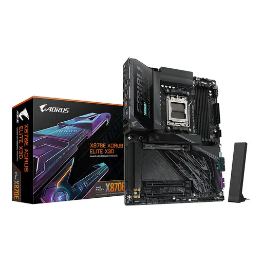 GIGABYTE X870E AORUS ELITE X3D Placa Base – Compatible con procesadores AMD Ryzen