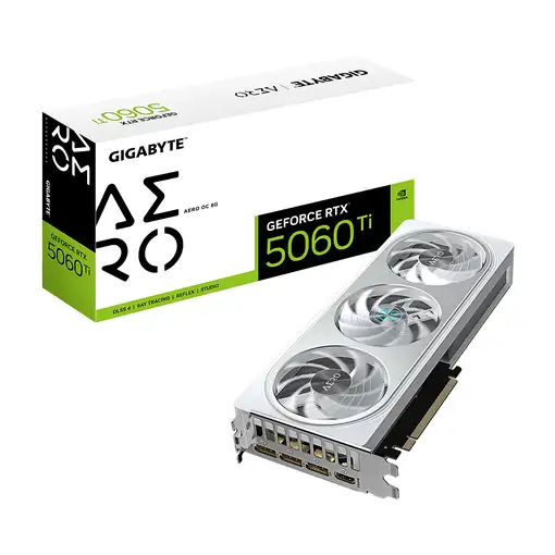 GIGABYTE GeForce RTX 5060 Ti AERO OC 8G Tarjeta Gráfica – 8 GB GDDR7