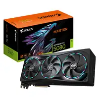GIGABYTE AORUS GeForce RTX 5080 MASTER 16G Tarjeta Gráfica - 16GB GDDR7, 256 bits,