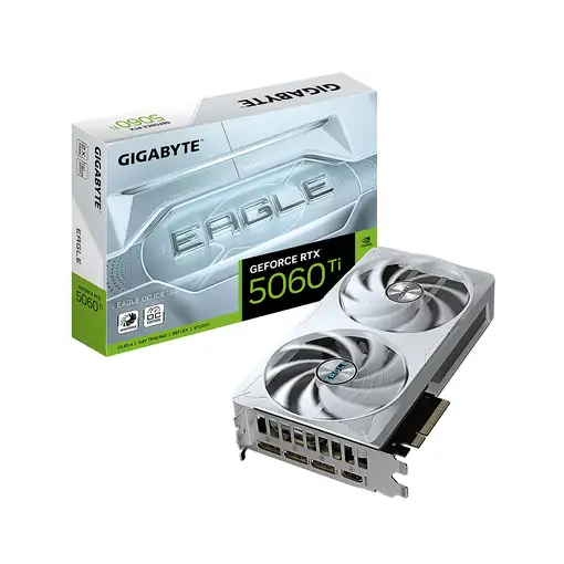GIGABYTE GeForce RTX 5060 Ti EAGLE OC ICE 16G Tarjeta Gráfica – 16 GB GDDR7