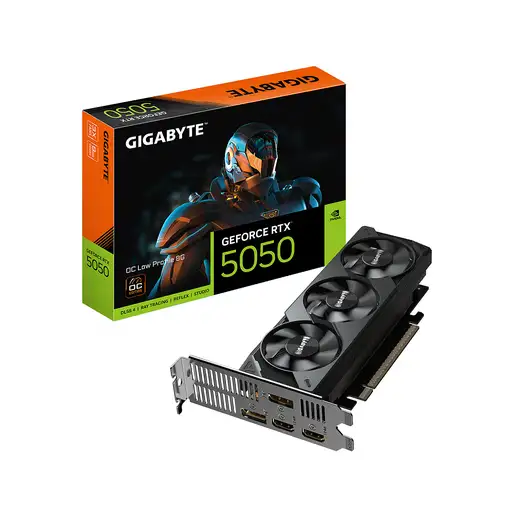 GIGABYTE GeForce RTX 5050 OC Low Profile 8G Tarjeta Gráfica - 8GB GDDR6