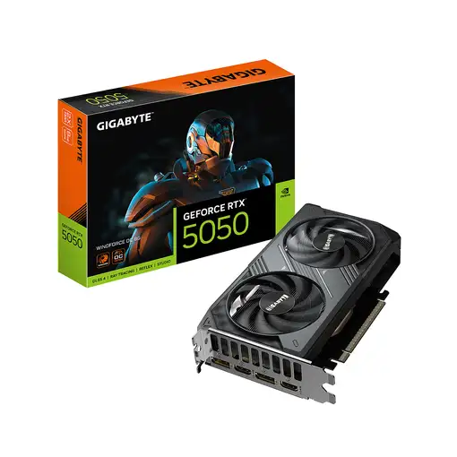 GIGABYTE GeForce RTX 5050 WINDFORCE OC 8G Tarjeta Gráfica - 8GB GDDR6