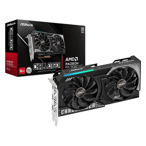 Asrock AMD Radeon RX 9060 XT Challenger 16GB OC GDDR6 Asrock AMD Radeon RX 9060 XT Challenger 16GB OC GDDR6