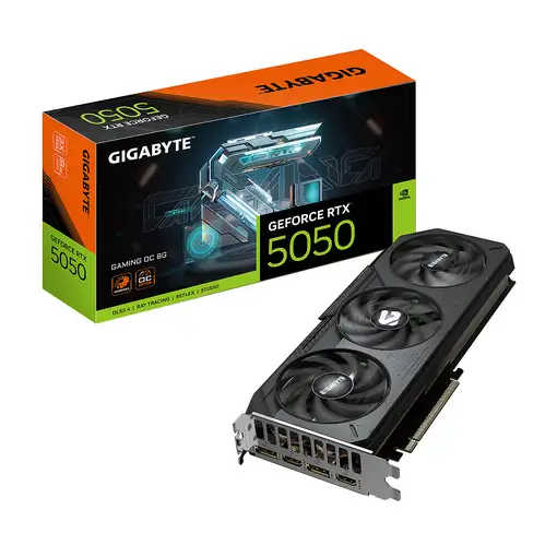 GIGABYTE GeForce RTX 5050 GAMING OC 8G Tarjeta Gráfica - 8GB GDDR6, 128bit, PCI-E