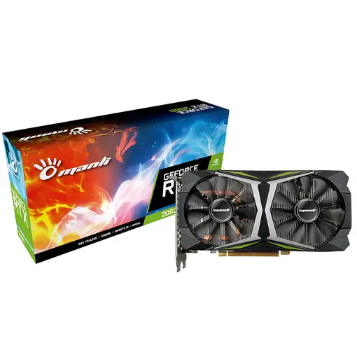 Manli M-NRTX2060/6RFHPPPV2-M2435 tarjeta gráfica NVIDIA GeForce RTX 2060 12 GB GDD