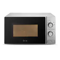 Midea MCM208MMSP microondas Negro, Plata Solo microondas Encimera 20 L 700 W