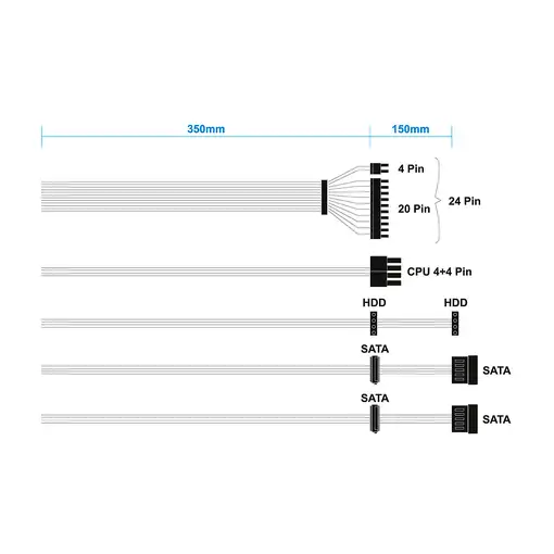 AISENS Fuente Alimentacion ATX 500W OEM, Plata