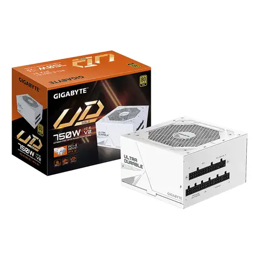GIGABYTE UD750GM PG5 V2 ICE Fuente de Alimentación – PCIe Gen 5.1, 80 PLUS Gold