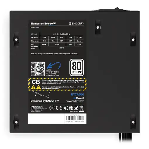 ENDORFY Elementum E5 450W unidad de fuente de alimentación 24-pin ATX ATX Negro