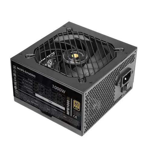 Mars Gaming MPB1000SI unidad de fuente de alimentación 1000 W 24-pin ATX ATX Negro