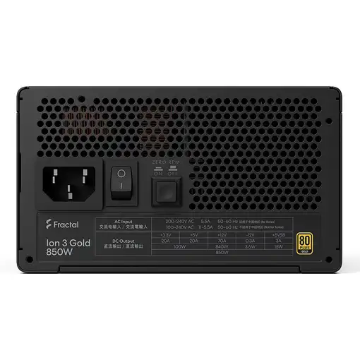 Fractal Design Fuente De Alimentacion Ion Gold 850w Fully Modular Fd-p-ia3g-850-eu