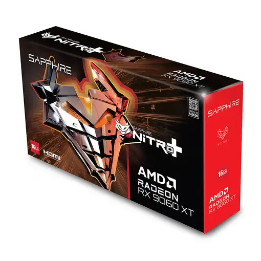 Sapphire NITRO+ AMD Radeon RX 9060 XT GPU 16 GB GDDR6