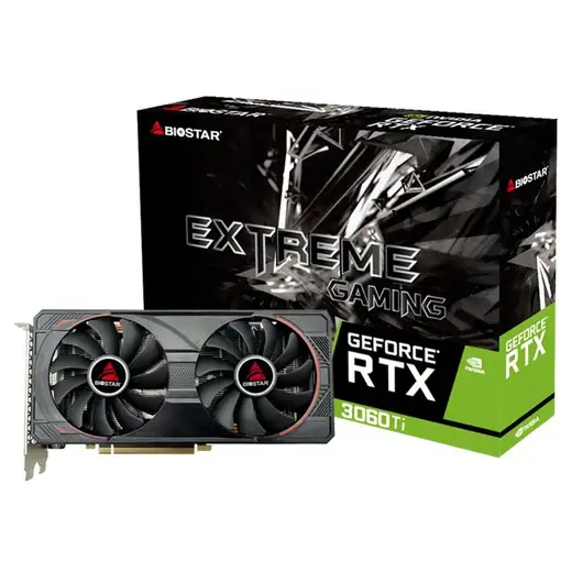 Biostar VN3606TM82 tarjeta gráfica NVIDIA GeForce RTX 3060 Ti 8 GB GDDR6