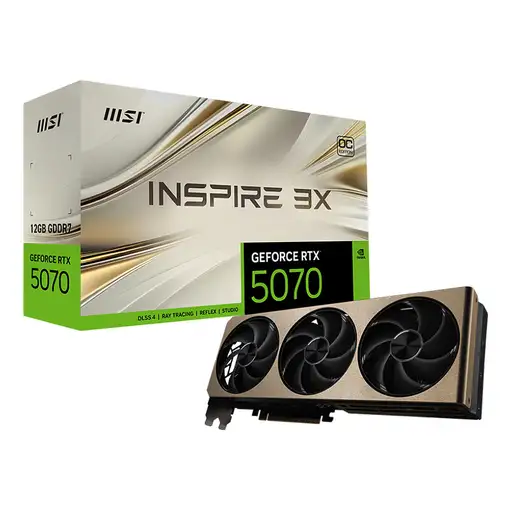 MSI GeForce RTX 5070 12G INSPIRE 3X OC NVIDIA 12 GB GDDR7