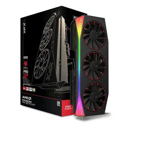 XFX Mercury Radeon RX 9070 XT OC Magnetic Air Edition RGB AMD 16 GB GDDR6