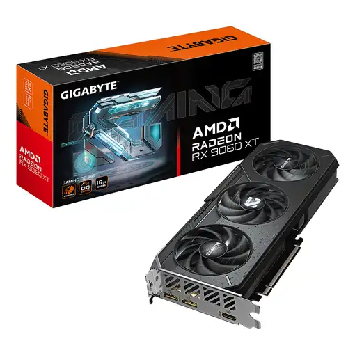 GIGABYTE Radeon RX 9060 XT GAMING OC 16G Tarjeta Gráfica - 16GB GDDR6, 128bit, PCI