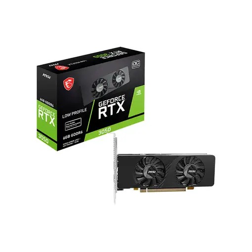 MSI GEFORCE RTX 3050 LP E 6G OC tarjeta gráfica NVIDIA 6 GB GDDR6 MSI GEFORCE RTX 3050 LP E 6G OC tarjeta gráfica NVIDIA 6 GB GDDR6