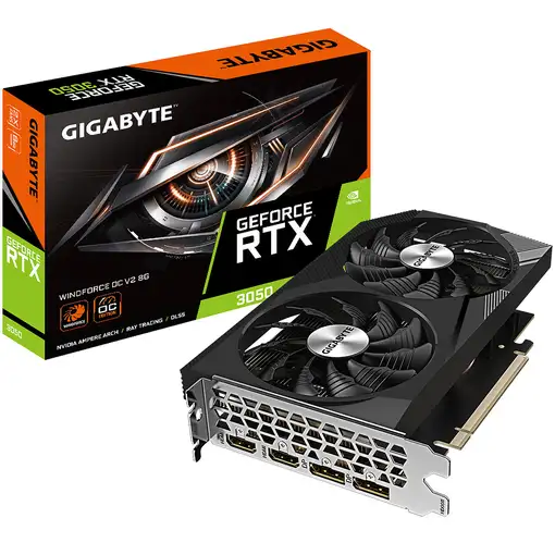 GIGABYTE GeForce RTX 3050 WINDFORCE OC V2 8G NVIDIA 8 GB GDDR6