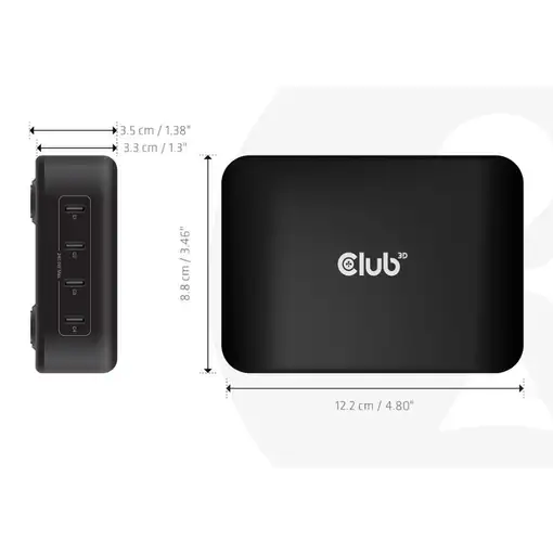 CLUB3D CAC-1918 cargador de dispositivo móvil Universal Negro