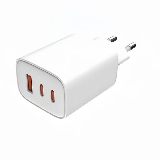 Leotec CARGADOR UNIVERSAL 65W GAN ULTRA SLIM 2 USB C PD+1 USB A BLANCO