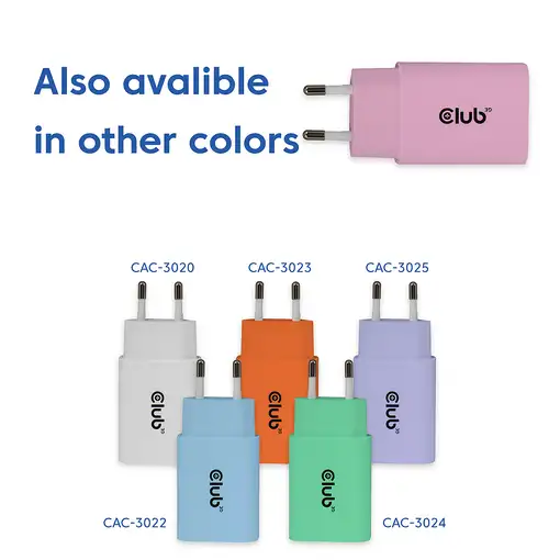 CLUB3D CAC-3021 cargador de dispositivo móvil Smartphone, Universal Rosa