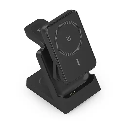 AISENS Cargador Inalambrico USB-C 4 en 1 De 15W Para Movil, Apple Watch, Auricular