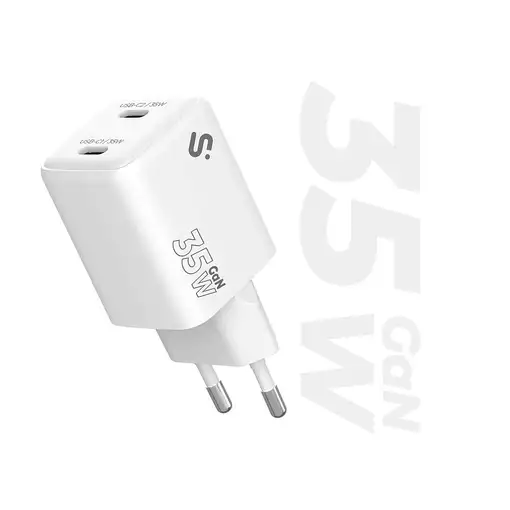 SUBBLIM Cargador GaN 35W Doble USB-C