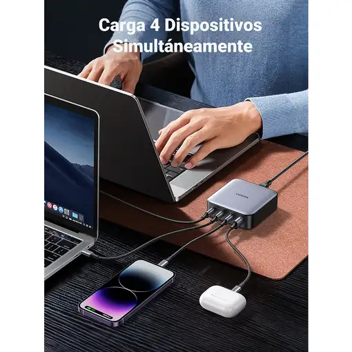 Ugreen Nexode Universal Gris Corriente alterna Carga rápida Interior