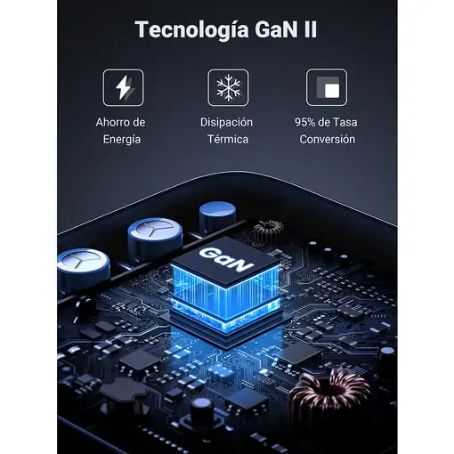 Ugreen Nexode Universal Gris Corriente alterna Carga rápida Interior