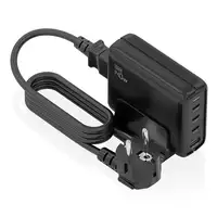 AISENS Cargador Sobremesa GaN 140W, 3x USB-C PD3.1 QC4.0 QC5.0, 1x USB-A QC3.0
