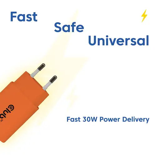 CLUB3D CAC-3023 cargador de dispositivo móvil Smartphone, Universal Naranja