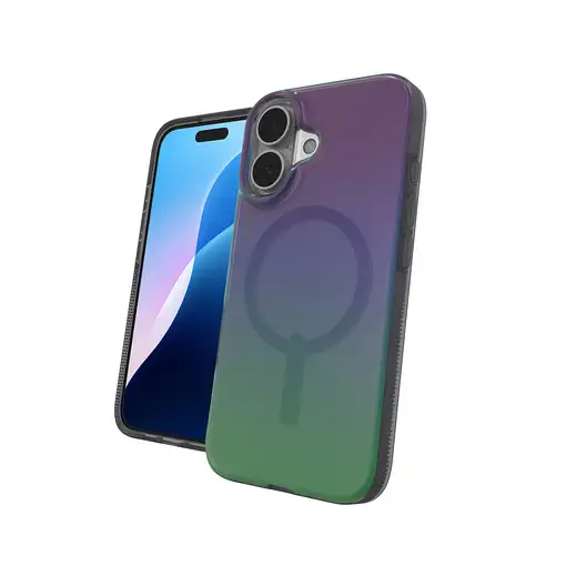 ZAGG Milan Snap funda para teléfono móvil 15,5 cm (6.1") Verde, Púrpura