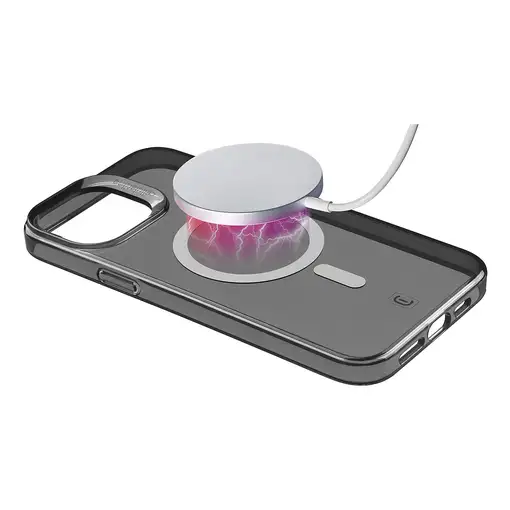 Cellularline Gloss Mag - iPhone 15 Plus Funda con imanes para usar con el cargador