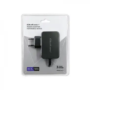 Qoltec 51024 cargador de dispositivo móvil Universal Negro Corriente alterna Carga