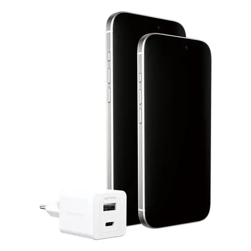 PanzerGlass empower™ by ® Turbo 35W Charger incl. USB-C + USB-A | EU Plug | Silver