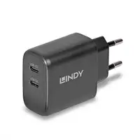 Lindy 73438 cargador de dispositivo móvil Universal Negro Corriente alterna Carga