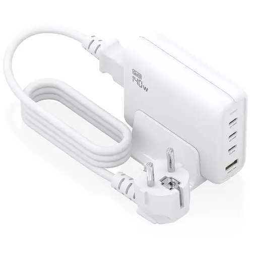 AISENS Cargador Sobremesa GaN 140W, 3x USB-C PD3.1 QC4.0 QC5.0, 1x USB-A QC3.0 AISENS Cargador Sobremesa GaN 140W, 3x USB-C PD3.1 QC4.0 QC5.0, 1x USB-A QC3.0