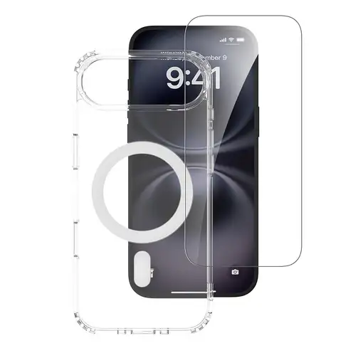 4smarts 360° Premium funda para teléfono móvil 16,8 cm (6.6") Bumper Transparente