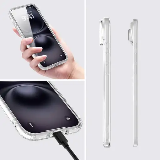 4smarts 360° Premium funda para teléfono móvil 16,8 cm (6.6") Bumper Transparente