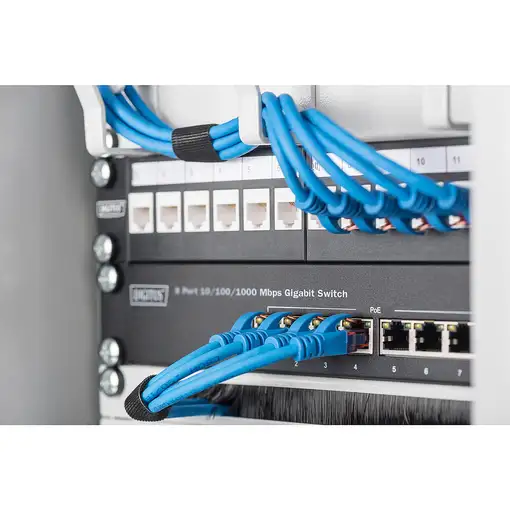 Digitus Conmutador 10'' Gigabit PoE+ gestionado de 8 puertos L2