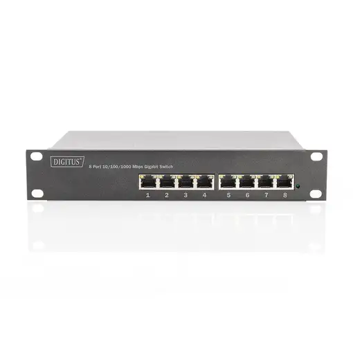 Digitus Conmutador 10'' Gigabit PoE+ gestionado de 8 puertos L2