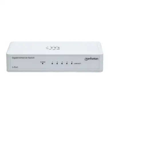 Manhattan 560696 switch No administrado L2 Gigabit Ethernet (10/100/1000) Blanco